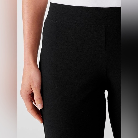Eileen Fisher Washable Stretch Crepe Pant in Black Size Small. - Picture 11 of 13